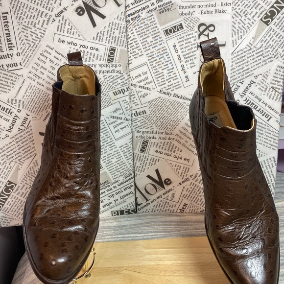 Donato Marrone Men’s Brown Leather Boots in Size 9 1/2 - Picture 2 of 7